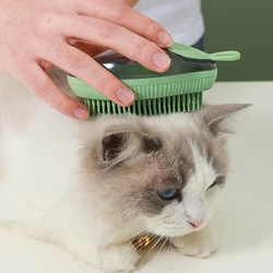 Cepillo de silicona para baño de gatos y perros – Massageador