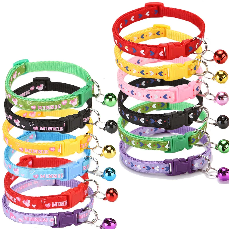 Collar ajustable con flecha de amor para perros y gatos, collares con hebilla de poliéster y campana para perros pequeños, suministros de accesorios para gatitos - imagen 4