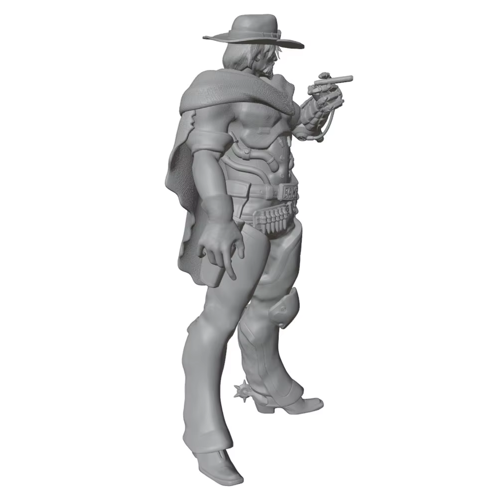 Miniatura de vaquero en resina sin pintar para coleccionar - imagen 2