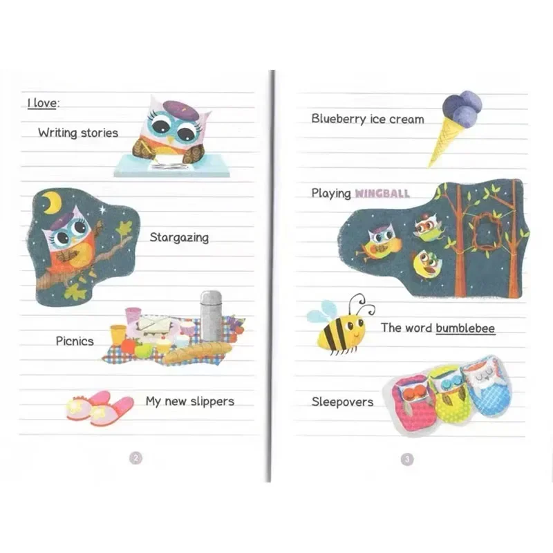 Juego de 17 libros en inglés para niños, diarios de búho, libro de imágenes, Educación Temprana, aprendizaje infantil, diario de escritura, niñas de 6 a 12 años - imagen 5