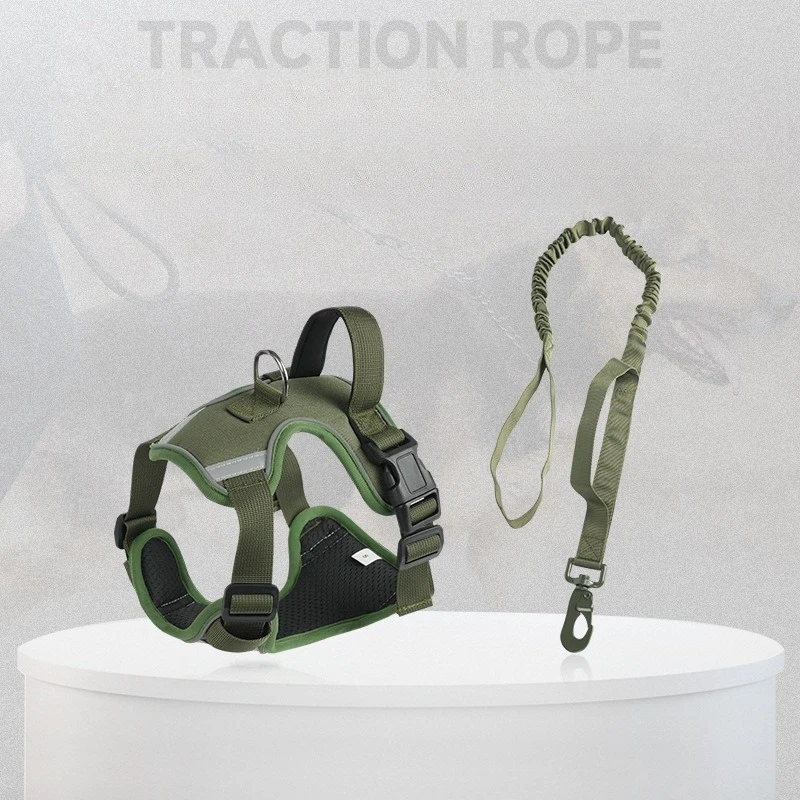 Arnés grande para perros, correa para mascotas, pastor alemán Malinois, chaleco de entrenamiento para caminar, accesorios para perros medianos - imagen 2