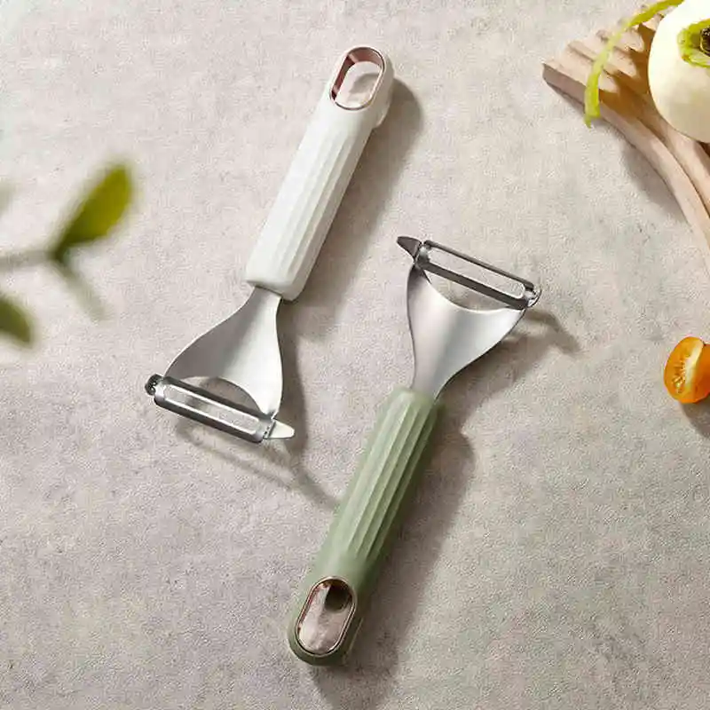 Pelador de verduras de acero inoxidable para cocina, pelador de frutas y verduras multifunción, cepillador de melón, herramienta de accesorios de cocina - imagen 4