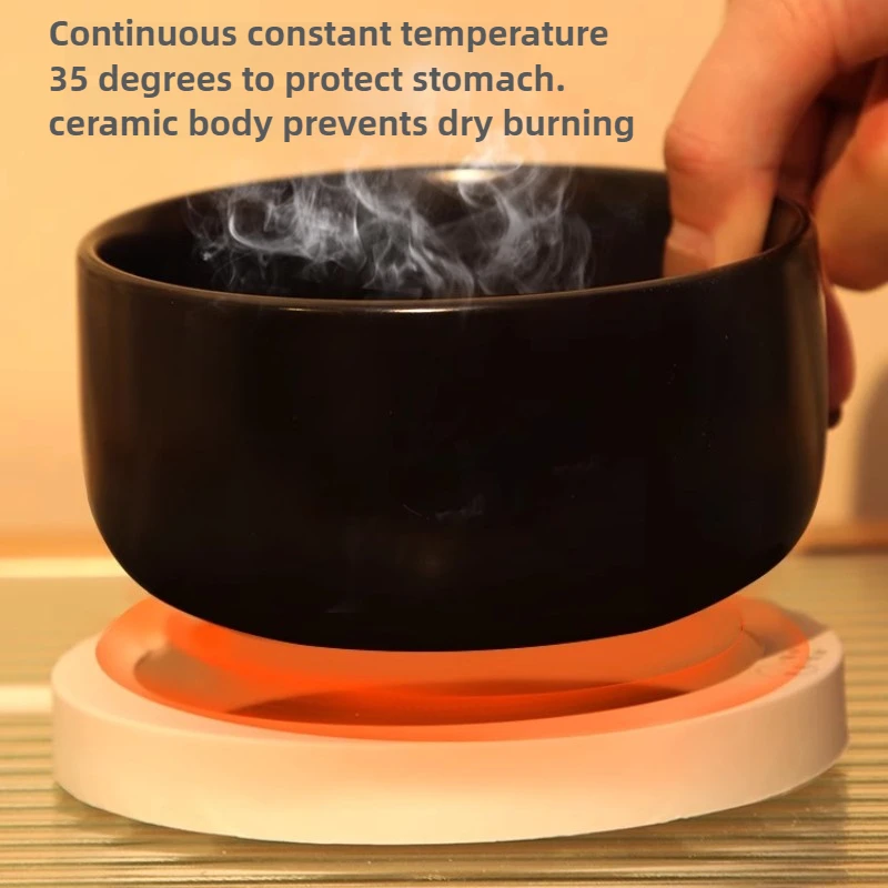 Cuenco calefactor para gatos, cuenco de cerámica para perros y gatos, agua de temperatura constante para invierno, cuencos para cachorros y gatos, alimentador para mascotas, suministros de productos - imagen 2