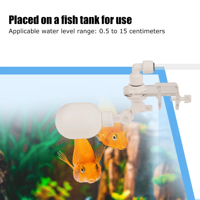 Kit de cambio de agua para acuario automático, válvula de bola flotante para tanque de peces sin energía, controlador de nivel de agua de llenado de agua automático de 1/4 pulgadas - imagen 4