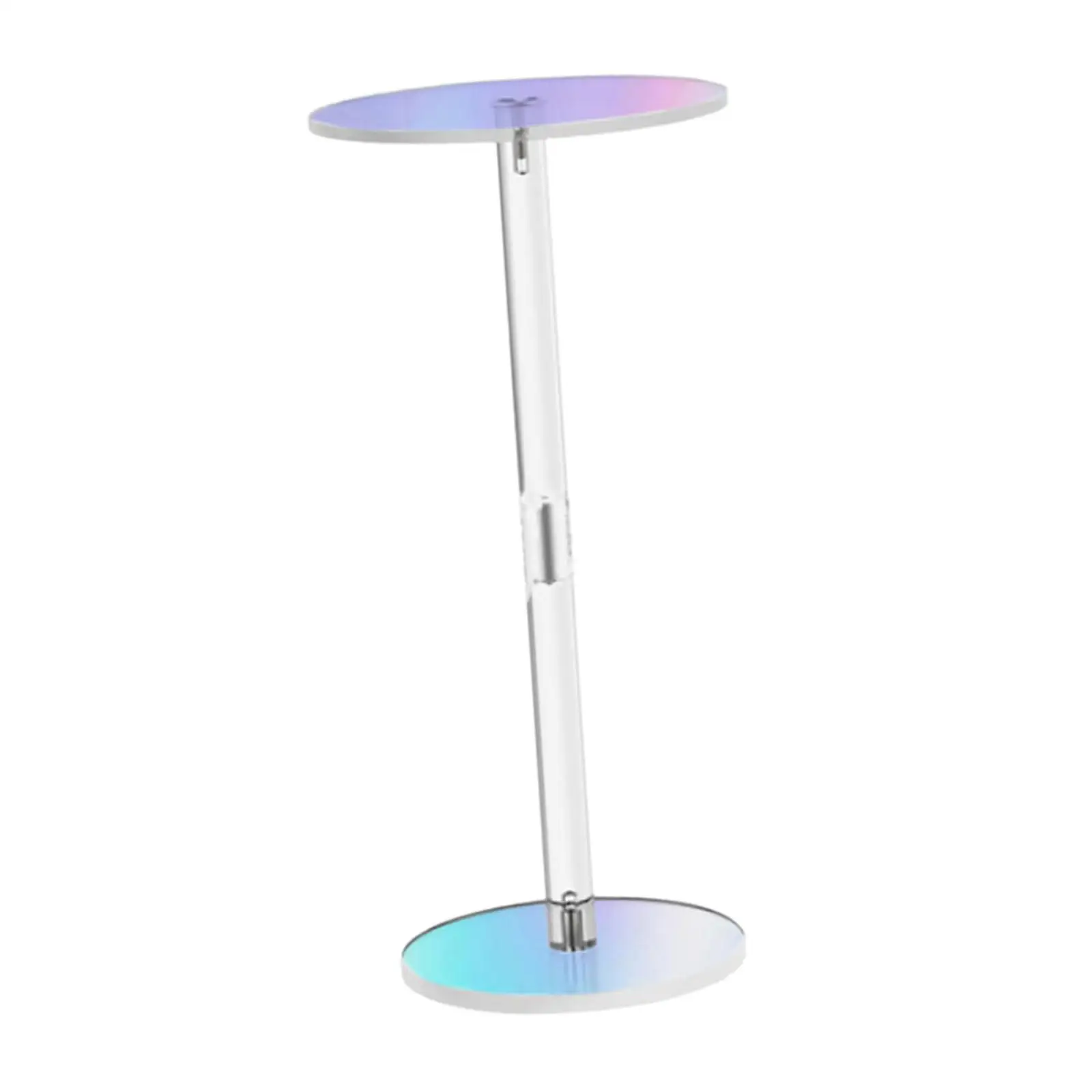 Acrylic Side Table,Beverage Stand,for Small Space Premium Modern Small Round Table Drink Table End Table for Living Room Bedside