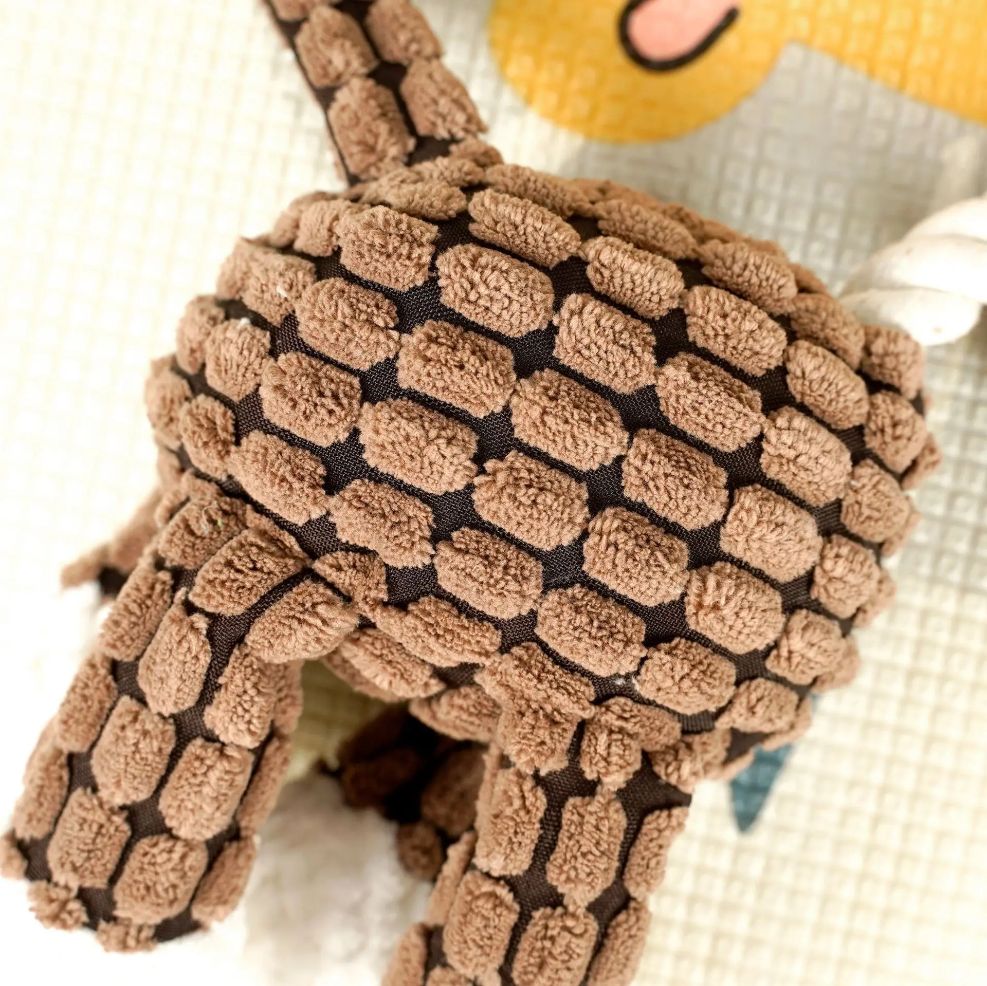 Pet Pineapple Grid Dog Cotton Rope Grinding Teeth Bite-resistant Cat Toy Plush Sound Interactive Toy Supplies - imagen 5