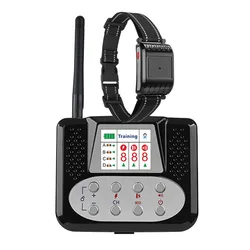 Collar de entrenamiento eléctrico para perros, inalámbrico, de larga distancia, con Control remoto, resistente al agua, recargable, ajustable