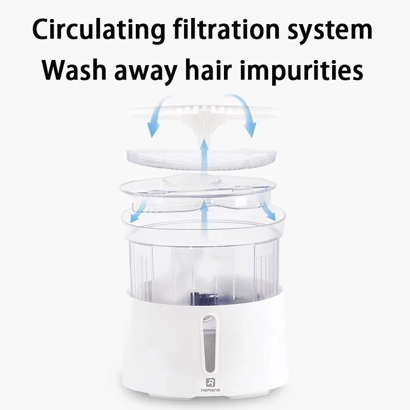 Homerun ตัวกรองเครื่องจ่ายน้ำสำหรับสัตว์เลี้ยงรุ่นที่สอง, ไส้กรองเปลี่ยนได้กรองผ้าฝ้ายน้ำพุน้ำแมวผลิตภัณฑ์สัตว์เลี้ยง - imagen 3