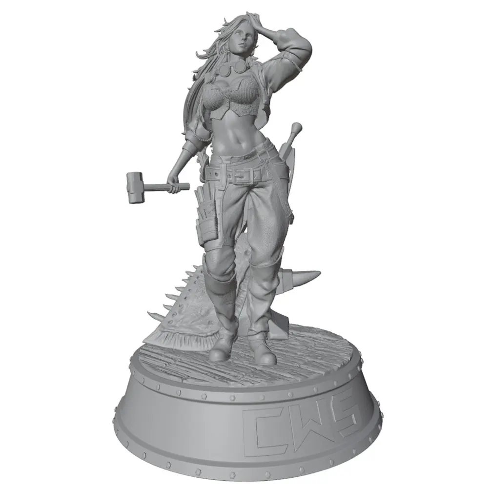 Kit miniatura tridimensional cera gris figura sin montar sin pintar - imagen 2