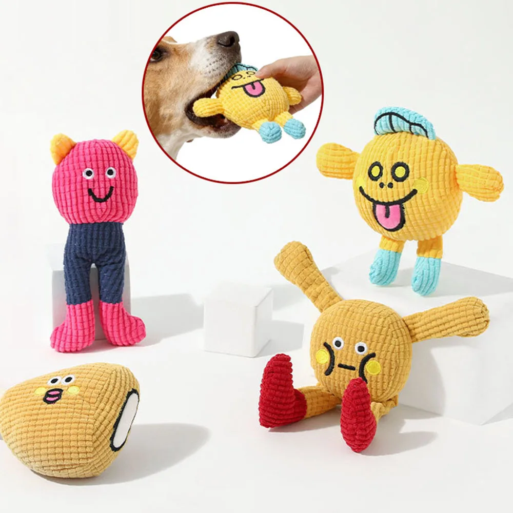 Lindos juguetes para mascotas para gatos y perros, juguetes interactivos para masticar, limpieza de dientes molares, juguetes duraderos antimoredom para - imagen 4