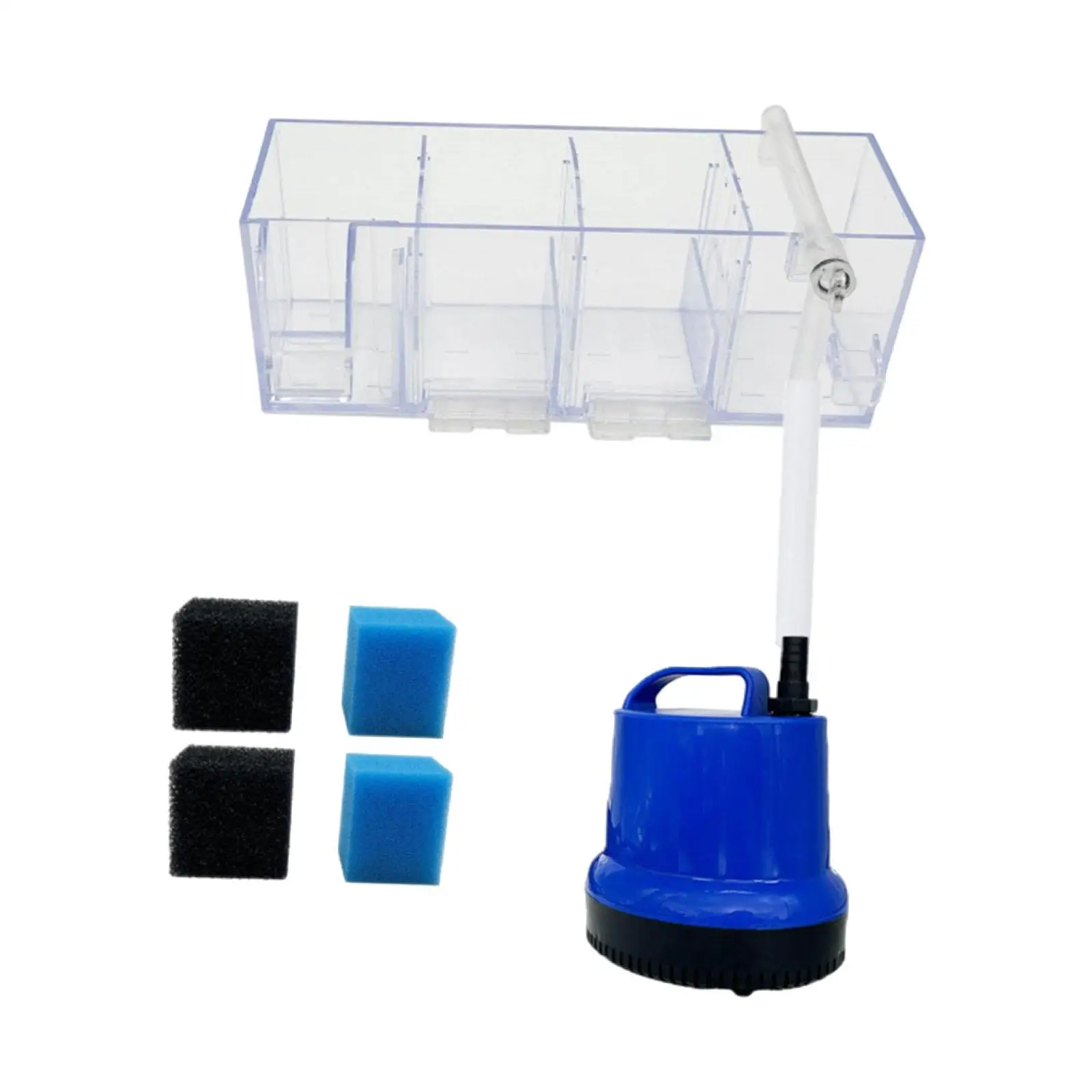 Fish Tank External Filter Box Filtration System Fish Tank Accessory, Lightweight Water Purifier, Aquarium Hang on Back Filter