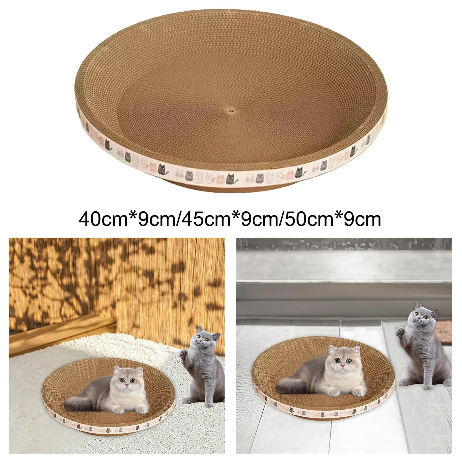 Cardboard Cat Scratcher Board Cat Bed for Indoor Cats Training Grinding Claw