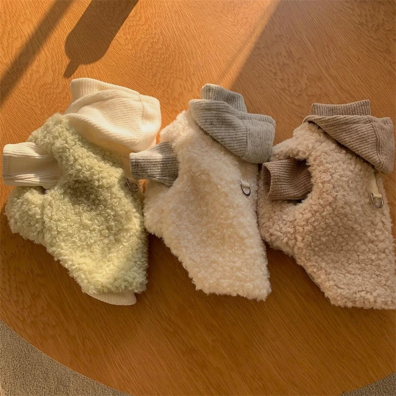 Ropa de invierno de lana antiviento para perros, sudadera para mascotas pequeñas y medianas para Chihuahua, abrigo de plumón de diseñador para gatos, sudaderas con capucha para cachorros de Año Nuevo