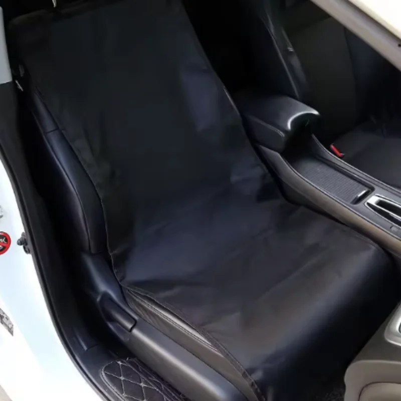 Soporte de seguridad seguro para mascotas, hamaca, funda para asiento de coche para perros, impermeable, similar a cuero, estera protectora para asiento trasero para mascotas viajantes - imagen 4