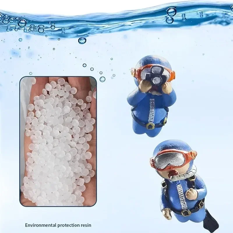 Adorno buceador flotante para acuario Miyazaki – bola con línea - imagen 4