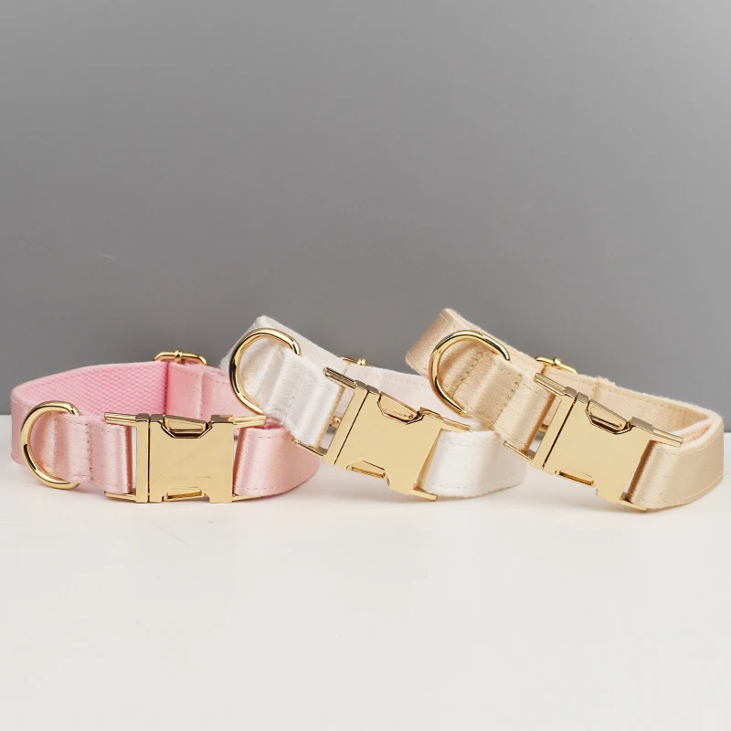 Conjunto de correa de perro personalizada de lujo, logotipo personalizado, pajarita de perro desmontable, collar de perro de diseñador y conjunto de correa - imagen 4
