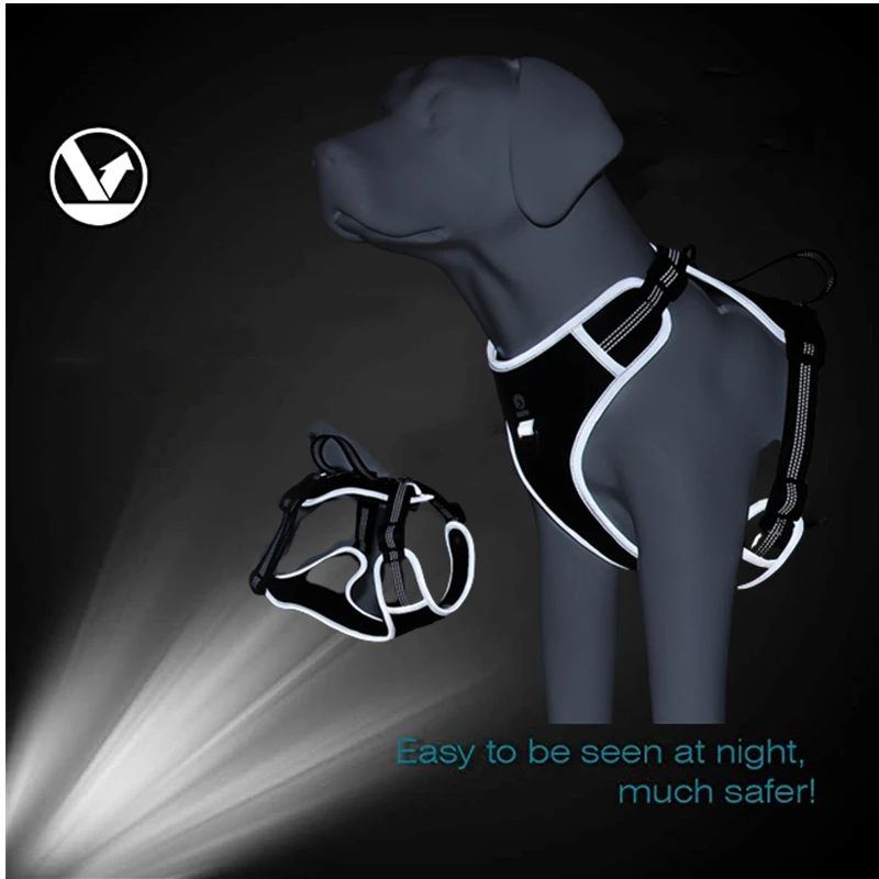 Arnés de pecho para perros medianos y grandes con chaleco reflectante - imagen 5