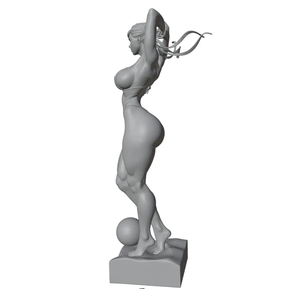 Figuras de resina 1/24 para coleccionismo – Modelo femenino sin montar - imagen 4