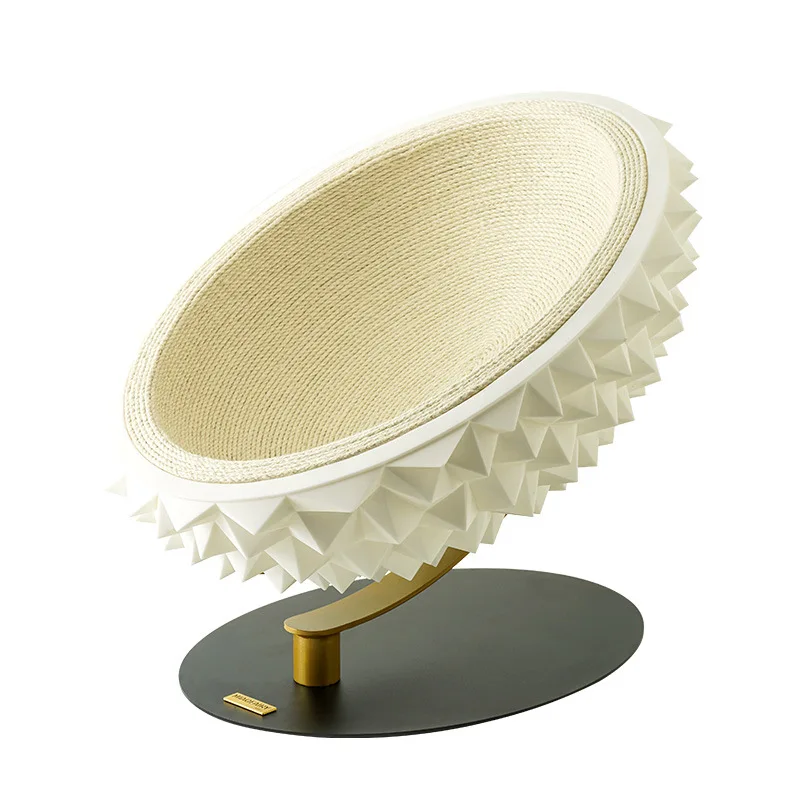 Cama para gatos con cuerda de cáñamo, cama creativa para gatos de interior, camas rascadores de seguridad de silicona suave para gatos, soporte de Metal, hamaca, tapicería para sofá - imagen 5