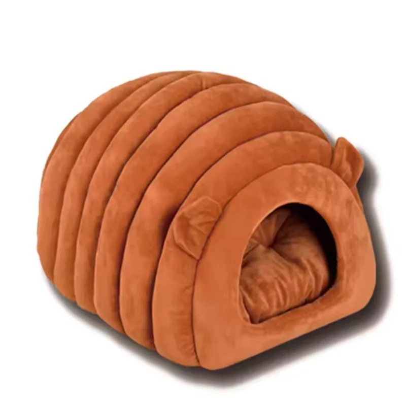 Nueva arena cálida para gatos, arena japonesa para perros y gatos, cama para gatos de otoño e invierno, arena semicerrada para gatos, suministros para mascotas - imagen 5