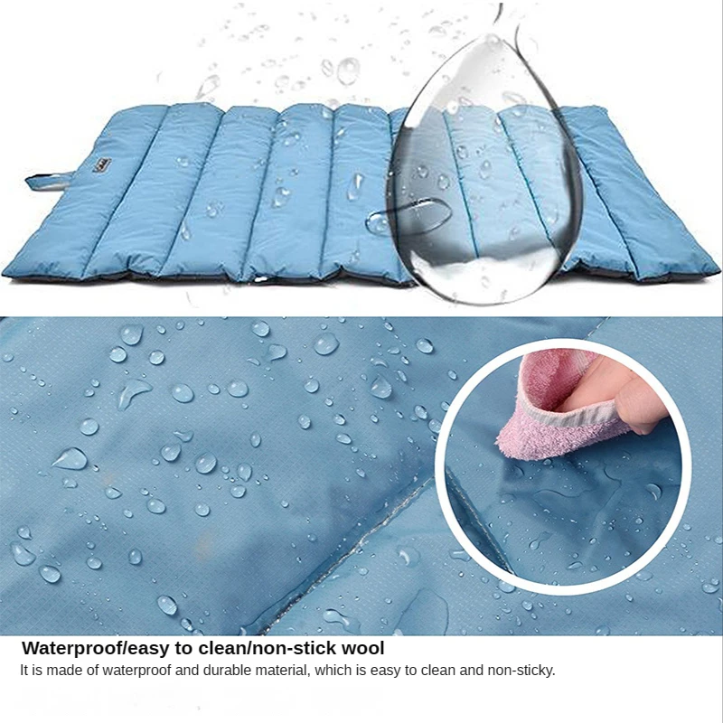 Esterilla impermeable para mascotas, perrera plegable, fácil de limpiar, de gran tamaño, para acampar al aire libre y viajar, fácil de llevar, duradera - imagen 2