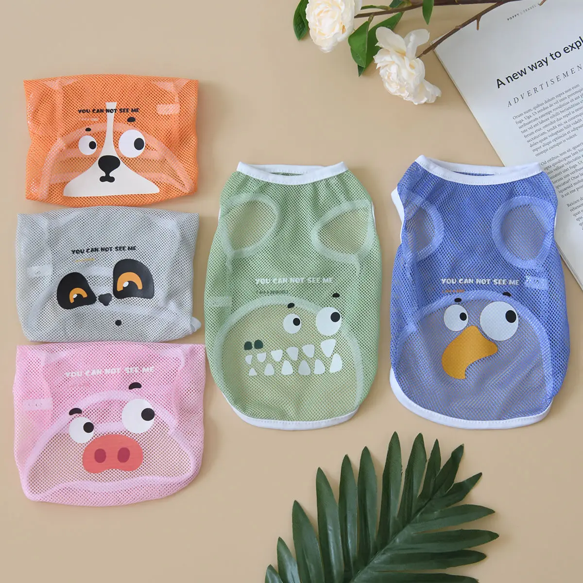 Summer Cool Dog Clothes New Dogs Pet Vest For Puppy Breathable Vest T-shirt Costume Bulldog Dog T-shirt Outdoor Pets Clothing - imagen 2