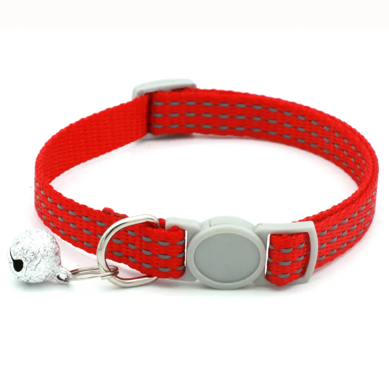 Collar reflectante de tres cables para mascotas, hebilla de seguridad, accesorios coloridos para gatos y perros - imagen 3