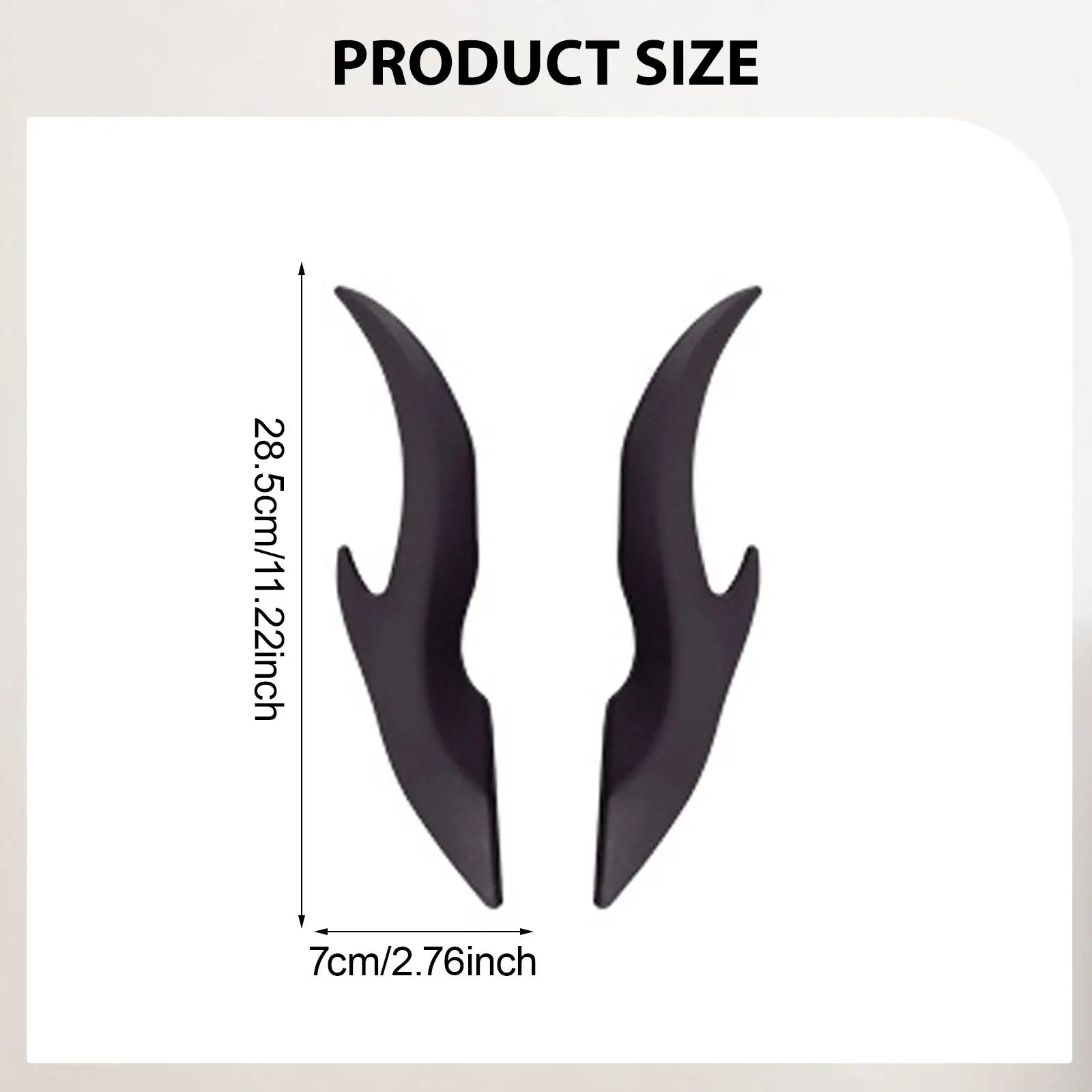 2x 3D Dragon Horns Sticker Creative SUV Christmas Gift Decoration Accessories Lightweight Foam Horns Car Dragon Horn Elasticity