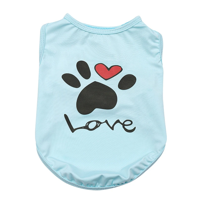 Ropa de algodón transpirable para perro, chaleco elegante para perros pequeños y medianos, monos de diseño Simple para gato, primavera y verano - imagen 2