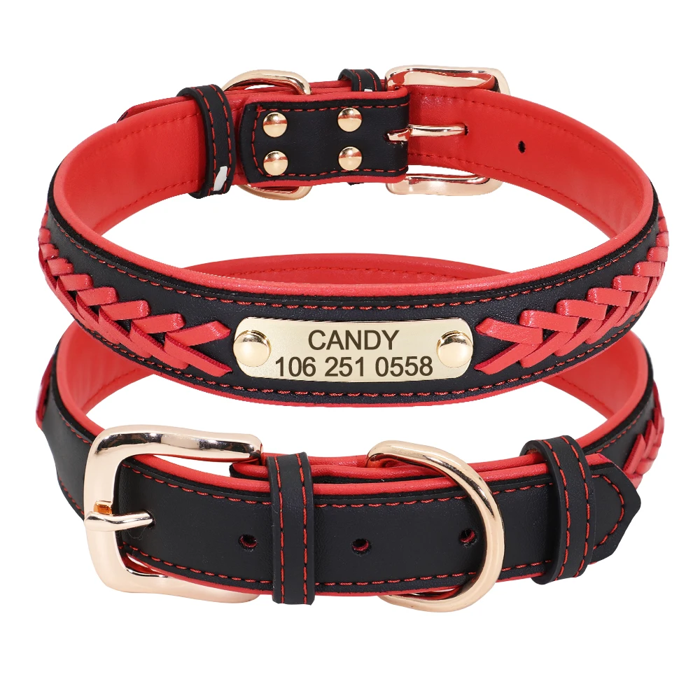 Collar personalizado para perro, placa de identificación con grabado gratis, ajustable para perros pequeños, medianos y grandes, Chihuahua - imagen 4