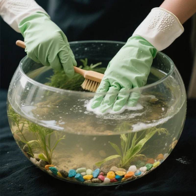 Guantes de limpieza para acuario, Material de PVC impermeable, suaves y de piel, aptos para mantenimiento de limpieza de peceras, pecera esencial - imagen 2