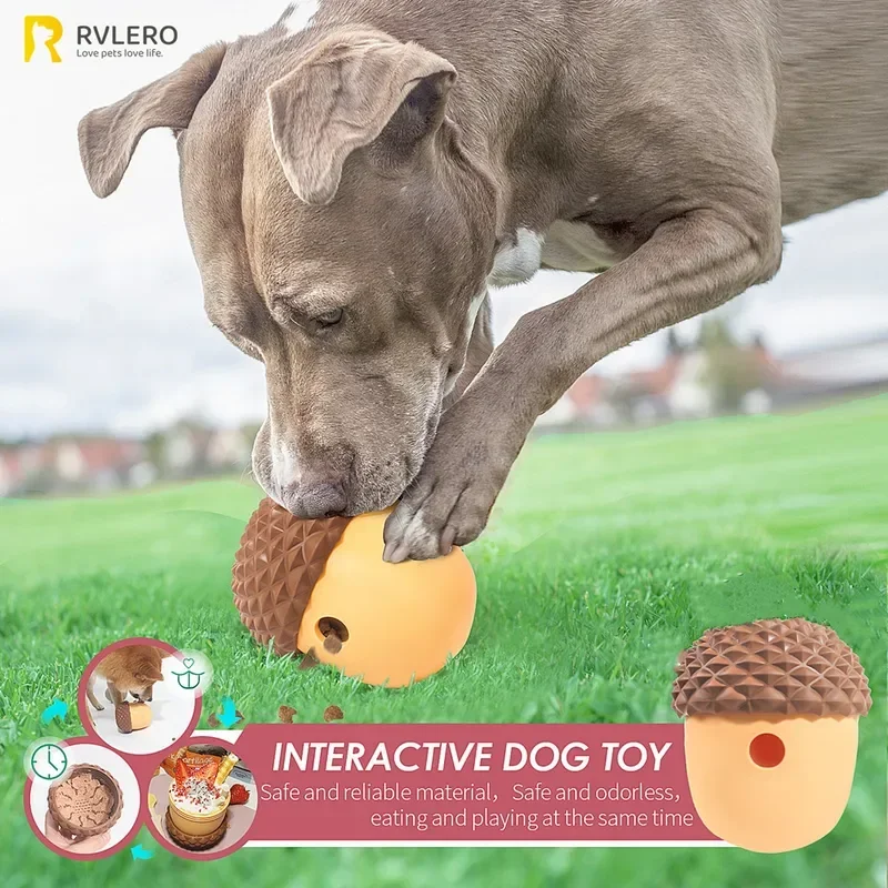 Juguetes para perros con fugas, bola de comida interactiva divertida para mascotas, cuenco alimentador lento, rompecabezas, juguete, piña, limpieza dental de mascotas, juguetes para masticar, suministros para mascotas - imagen 4