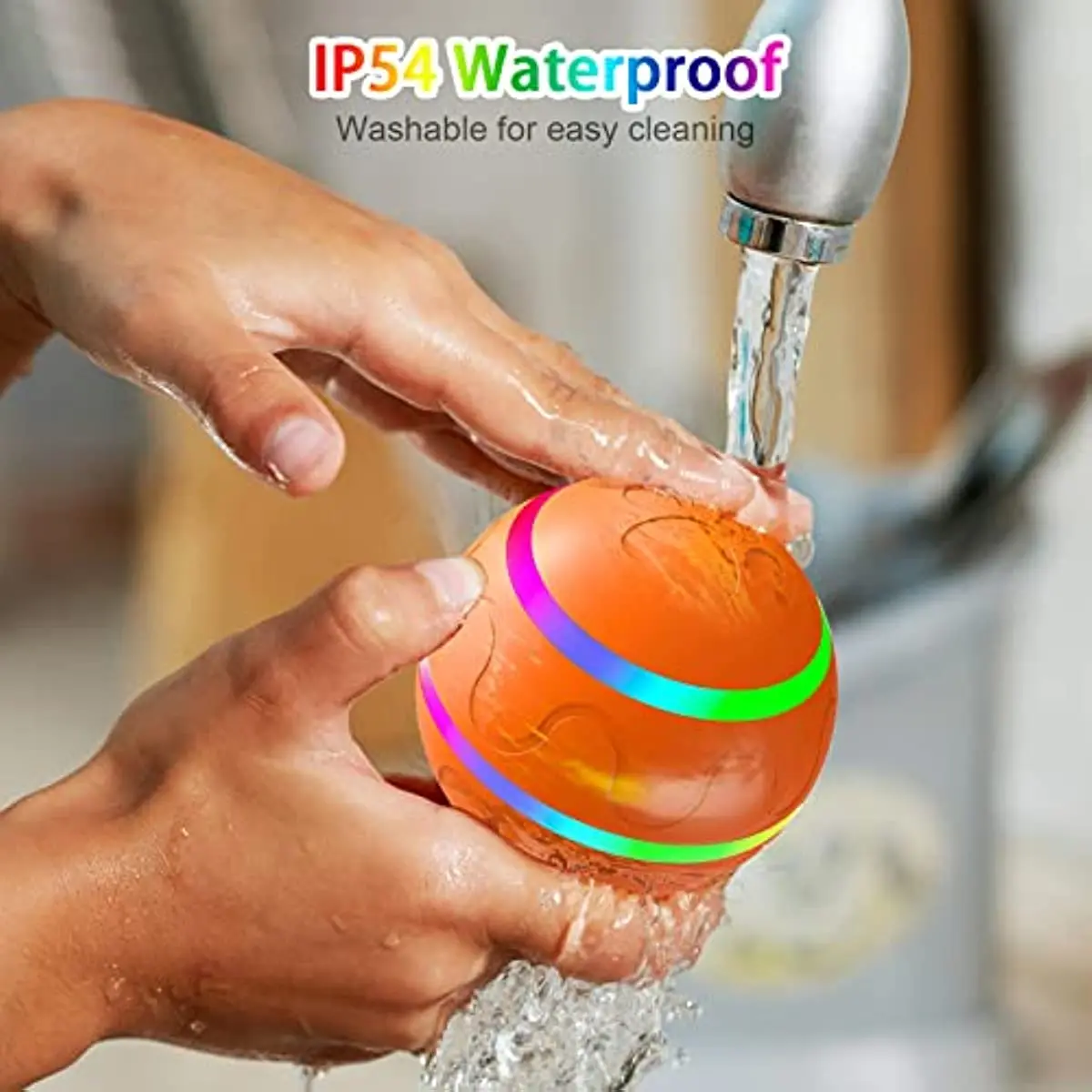 Pelota de juguete interactiva para perro con Control remoto, hecha de goma Natural, bola malvada, activación de salto, bola rodante automática - imagen 3