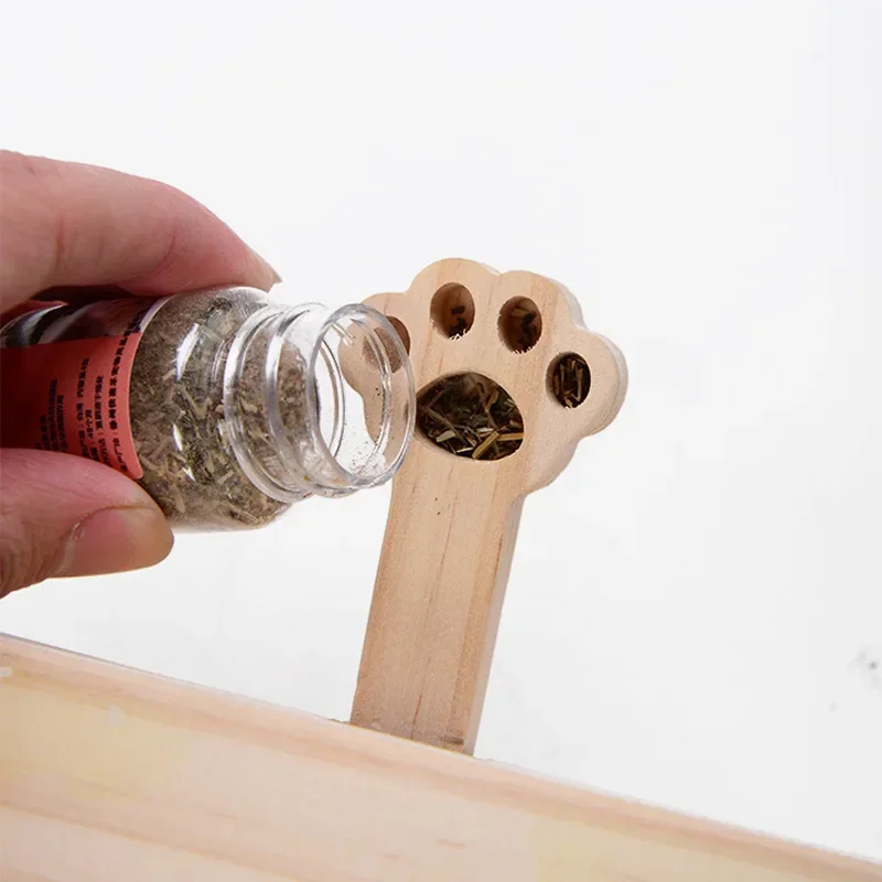 Suministros para gatos, juguetes de menta para gatos, juguetes interactivos para mascotas Whack-a-mole de madera maciza, productos para mascotas - imagen 5