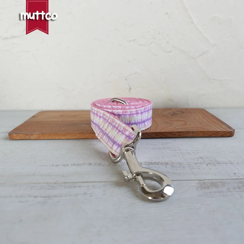 MUTTCO-collar y correa de diseño independiente para perro, placa ajustable personalizada para cachorro, color rosa, 5 tamaños, UDC130 - imagen 4