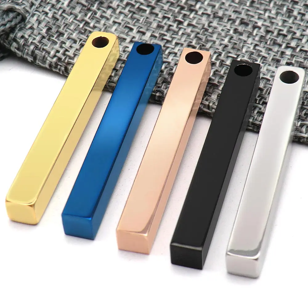 Venta al por mayor, 100 Uds., collar con colgante de acero inoxidable, etiqueta de perro, joyería de identificación, dijes de regalo de moda, llaveros con etiqueta, llavero con nombre personalizado - imagen 2