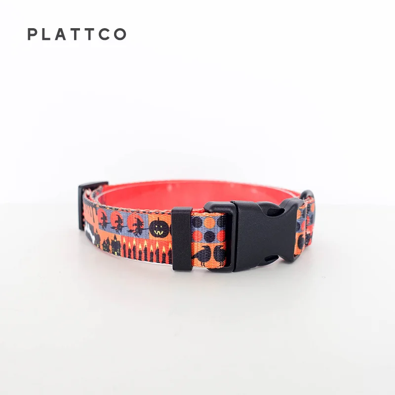 PLATTCO-cordón único con pajarita, HAPPY HALLOWEEN, práctico para caminar al perro, accesorio para perros pequeños, medianos y grandes, talla 5 PDC339 - imagen 4
