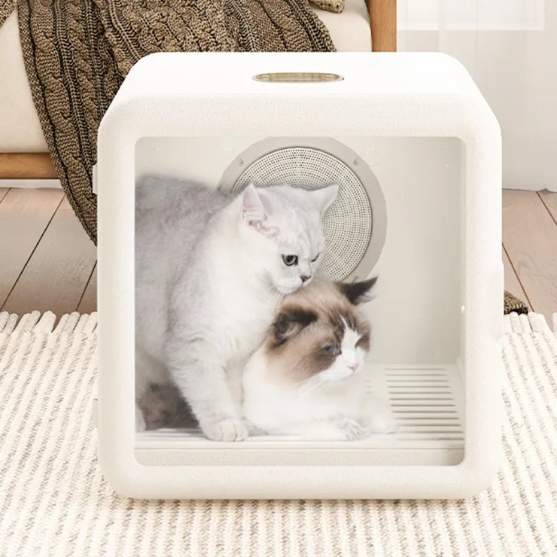 Secador de pelo para mascotas, caja secadora de pelo para perros, cuidado del hogar, secador de pelo súper silencioso para gatos, capacidad de secado rápido, aire caliente de 360 grados