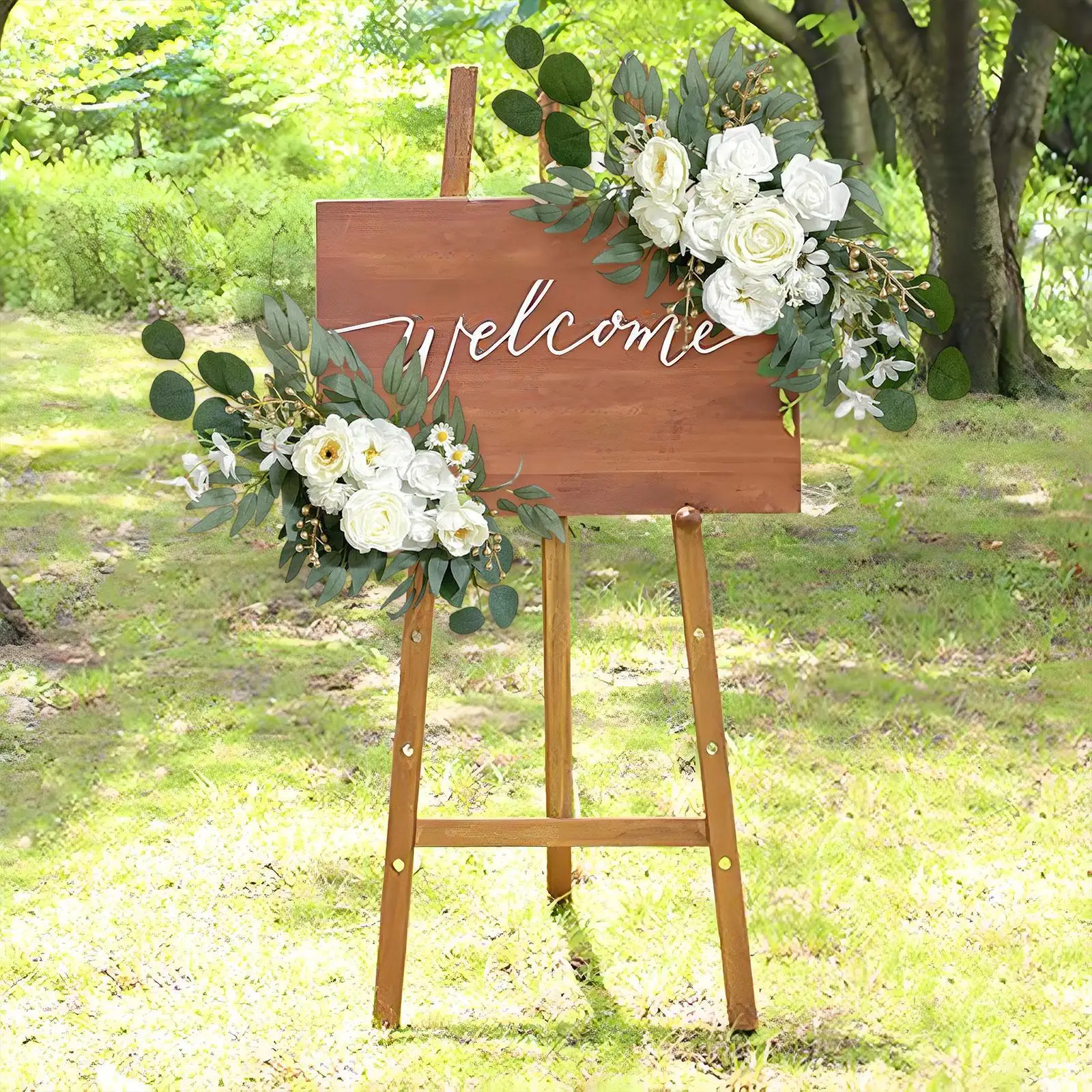Wedding Arch Flowers Floral Swag Backdrop Decoration Floral Arrangement for Reception