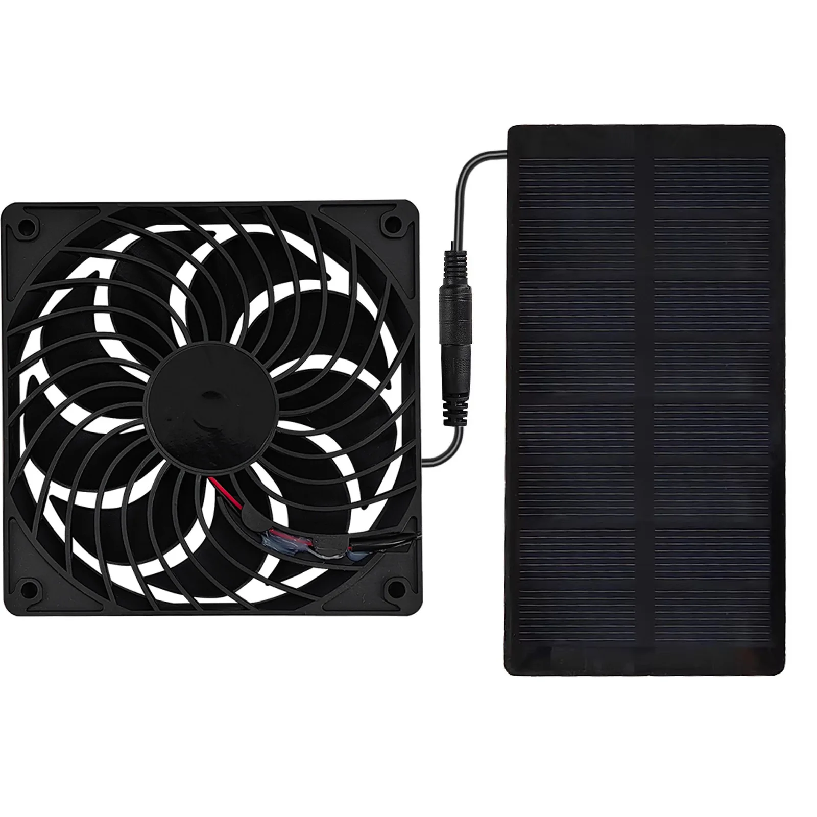 Ventilador solar 12V para gallinero y cobertizo - Kit con panel - imagen 3