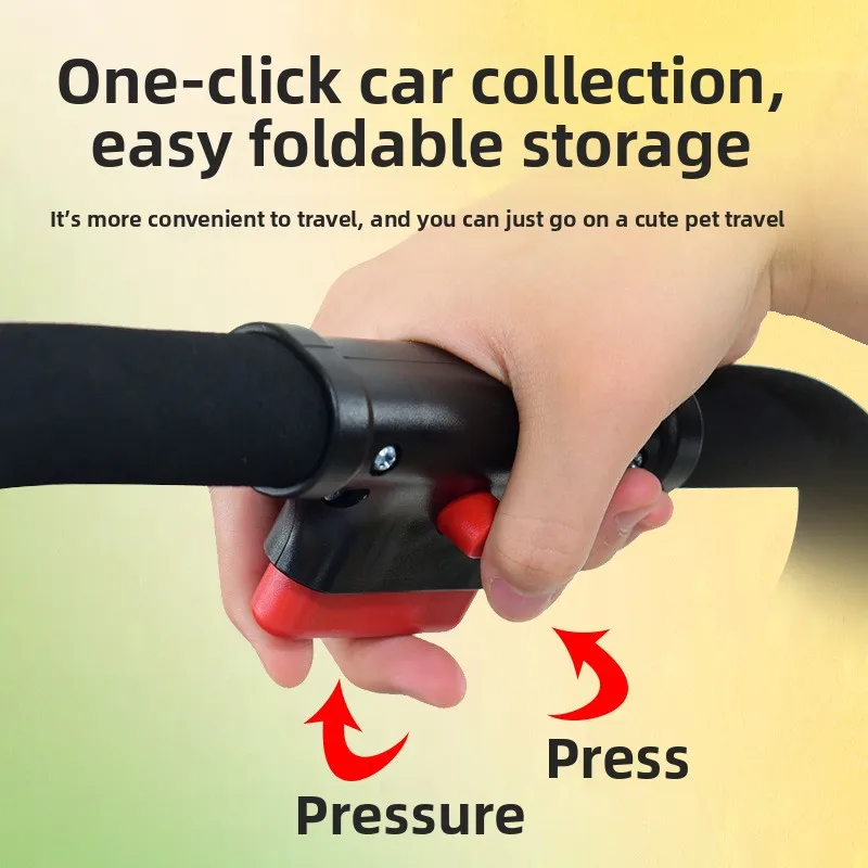 Cochecitos para mascotas, ligeros, plegables, separación, perros pequeños y medianos, gatos, perros pequeños, productos portátiles y divisibles para mascotas - imagen 3