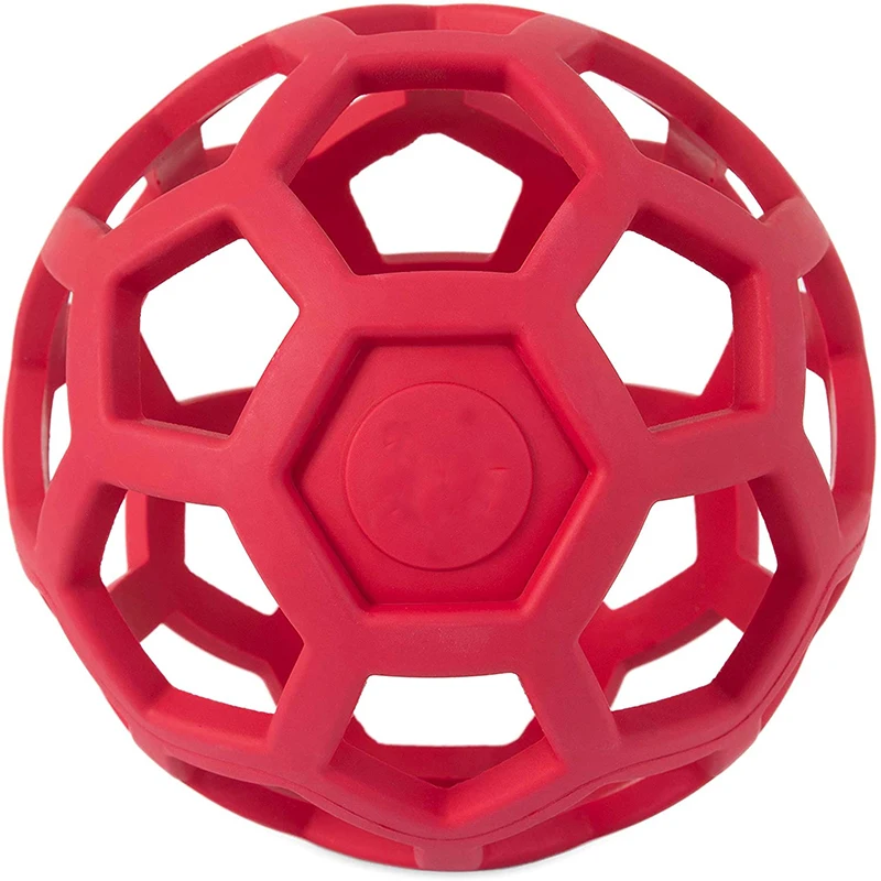 Juguete masticable de goma Natural para perros pequeños, medianos y grandes, pelota de puzle de seguridad geométrica, suministros de entrenamiento para mascotas - imagen 2