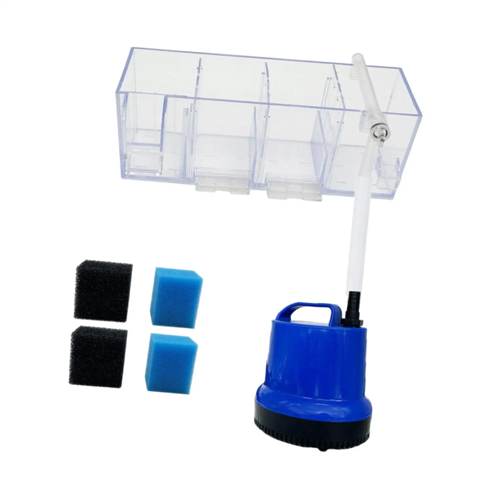 Fish Tank External Filter Box Filtration System Fish Tank Accessory, Lightweight Water Purifier, Aquarium Hang on Back Filter