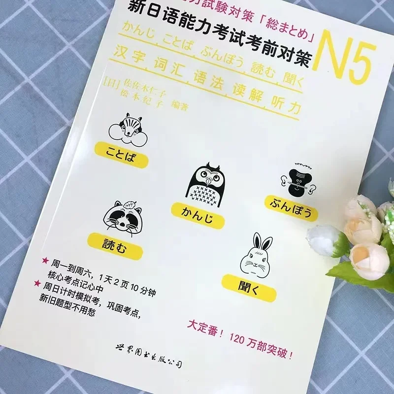 Nuevos libros preparativos de prueba de dominio del idioma japonés N5 Kanji gramática de vocabulario JLPT BJT libros de texto de aprendizaje japonés - imagen 3