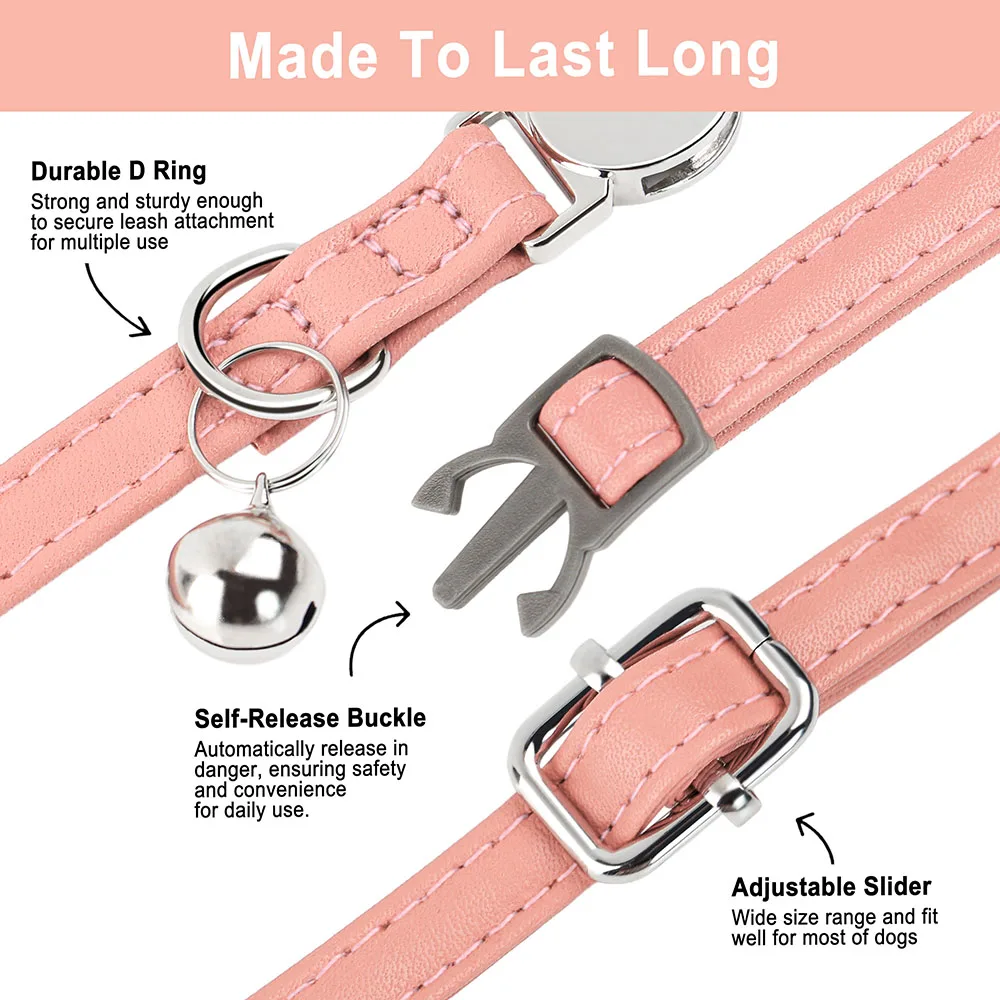 Collar personalizado para gatos y perros con placa grabada gratis - imagen 2