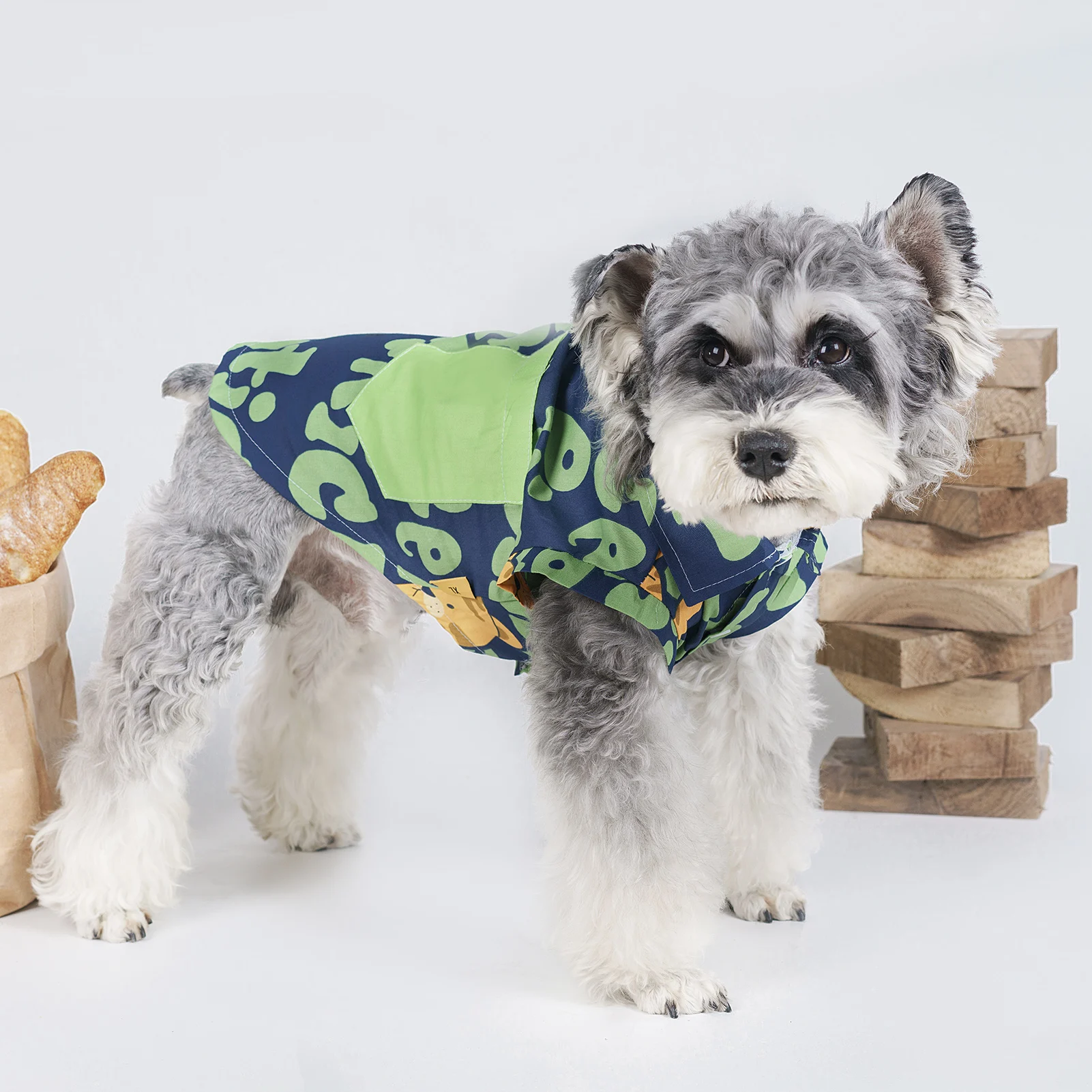 Camiseta de malla transpirable para perros, ropa para perros de peluche Schnauzer, camisetas de vocación para cachorros, camisas de verano para gatos y mascotas - imagen 4