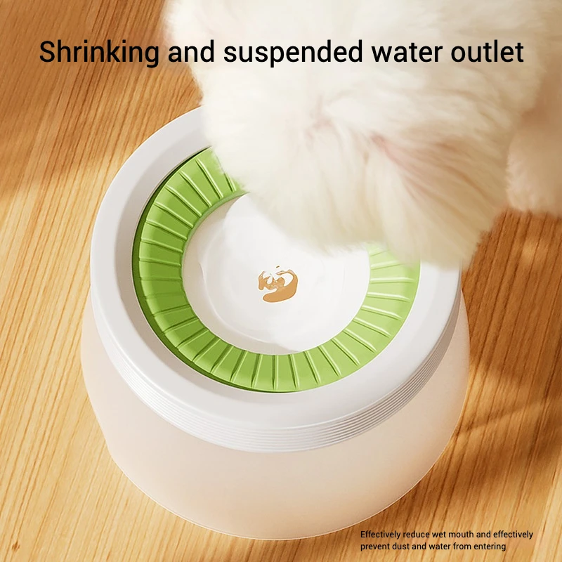 Cuenco de agua flotante para perro, boca no húmeda, sin derrames, diseño antisalpicaduras, flujo de agua ajustable, dos opciones de tamaño para viajes y hogar - imagen 3