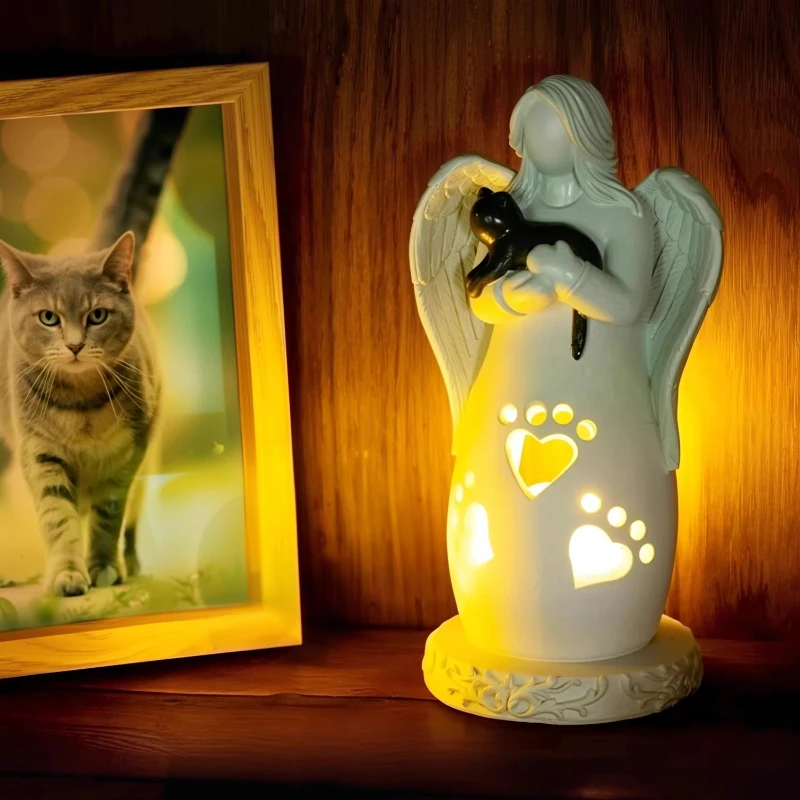 Lámpara conmemorativa para mascotas, vela electrónica para perros y gatos, recuerdo de gatitos, cachorros, lámparas de memoria para mascotas, gatos, lápida para perros, suministros de recuerdos - imagen 3