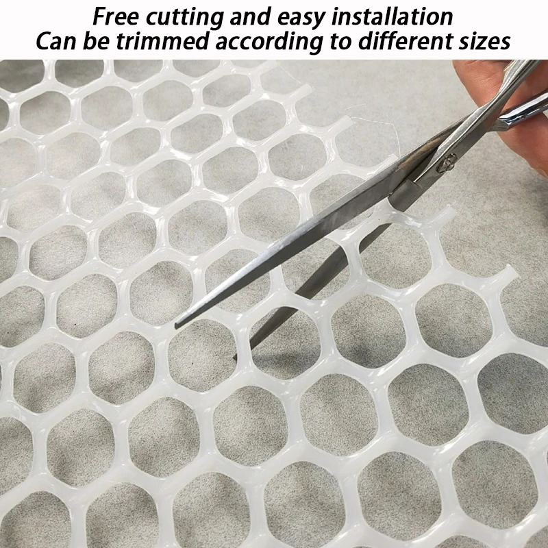 Red de plástico cortable para mascotas, malla protectora antifuga para aves de corral, malla de seguridad para perros y gatos, hoja cifrada, suministros para mascotas - imagen 3