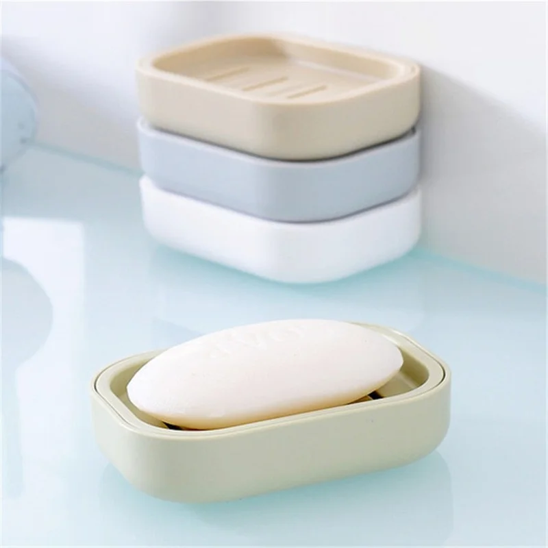 New Bathroom Dish Plate Case Home Shower Travel Hiking Holder Container Soap Box Plastic Soap Box Dispenser Soap Rack - imagen 5